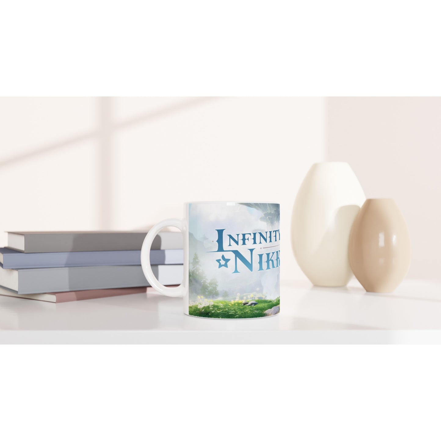 Infinity nikki inspired White 11oz Ceramic Mug - Diverso shop
