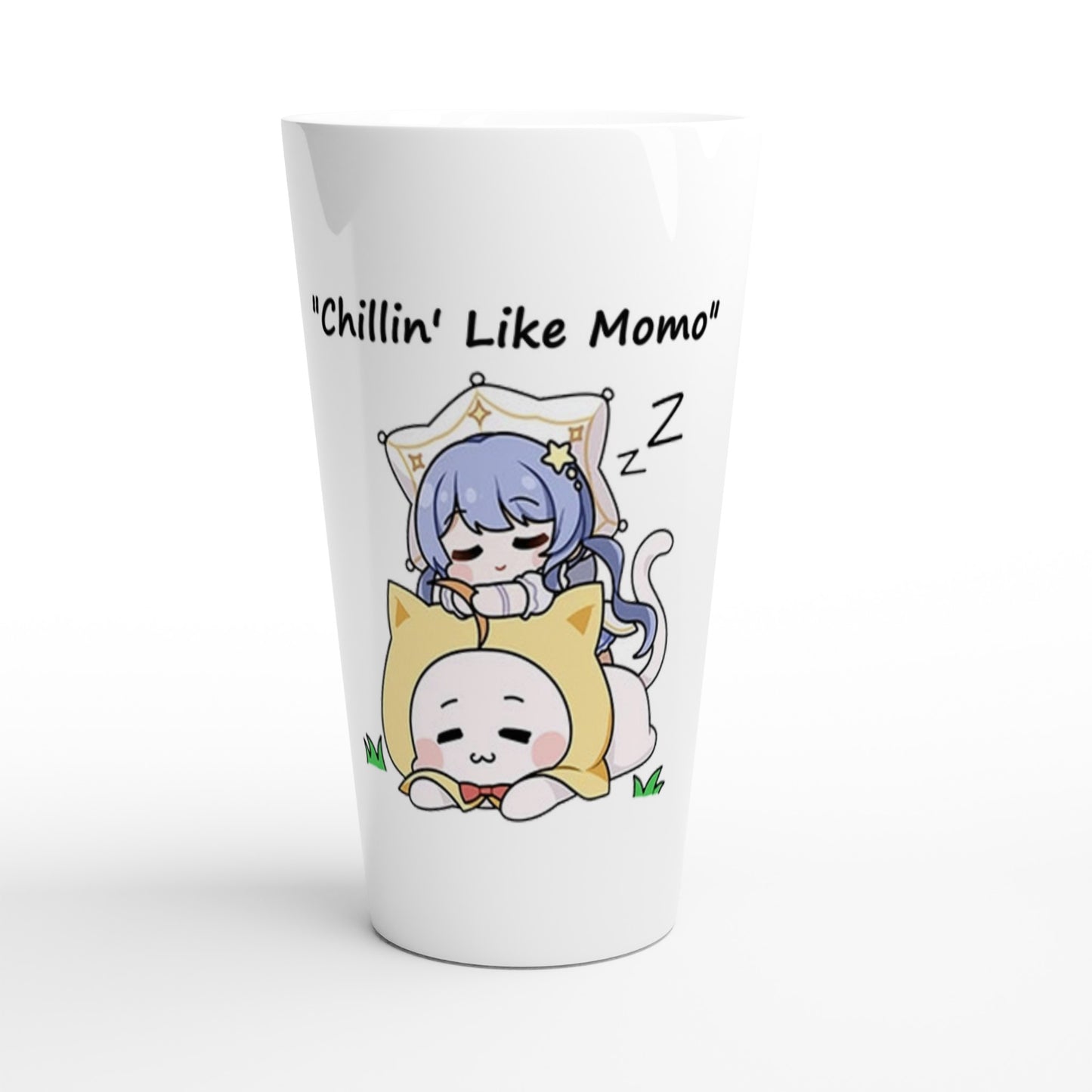 Infinity Nikki Momo White Latte 17oz Ceramic Mug - Diverso shop