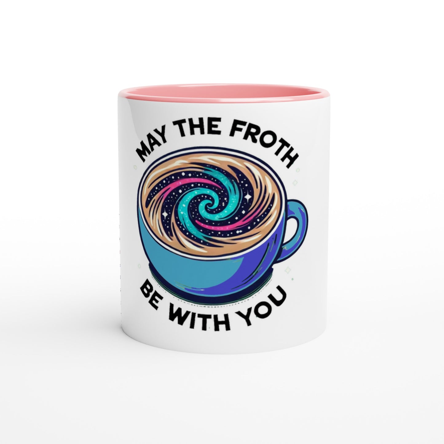 White 11oz Ceramic Mug with Color Inside - Diverso shop