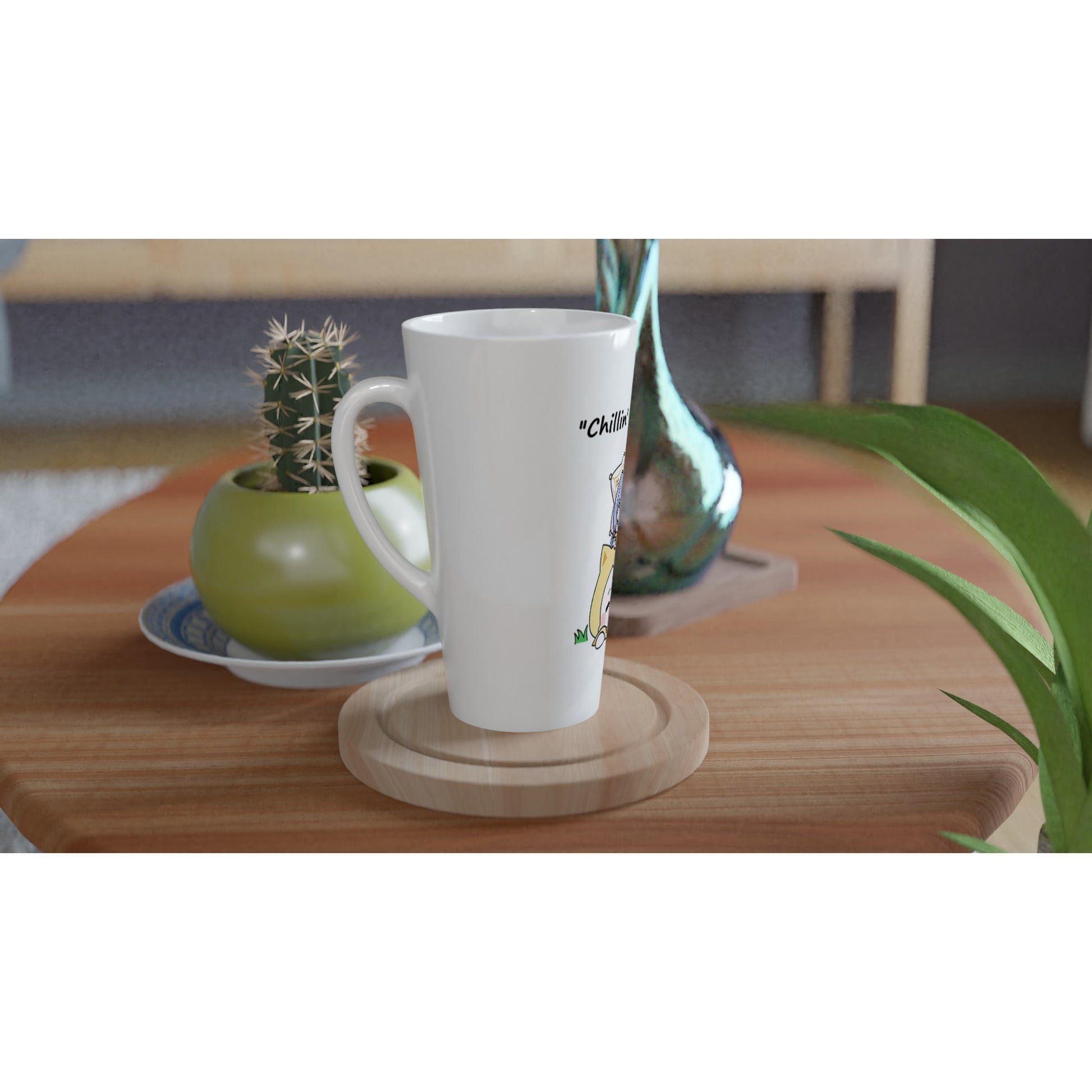 Infinity Nikki Momo White Latte 17oz Ceramic Mug - Diverso shop