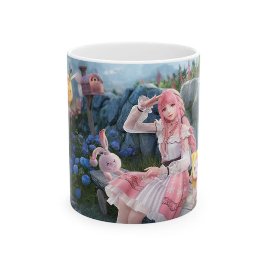 Infinity Nikki Momo Whimsical Bunny Hug Ceramic Mug - Perfect for Tea Lovers and Gift Giving - Diverso shop