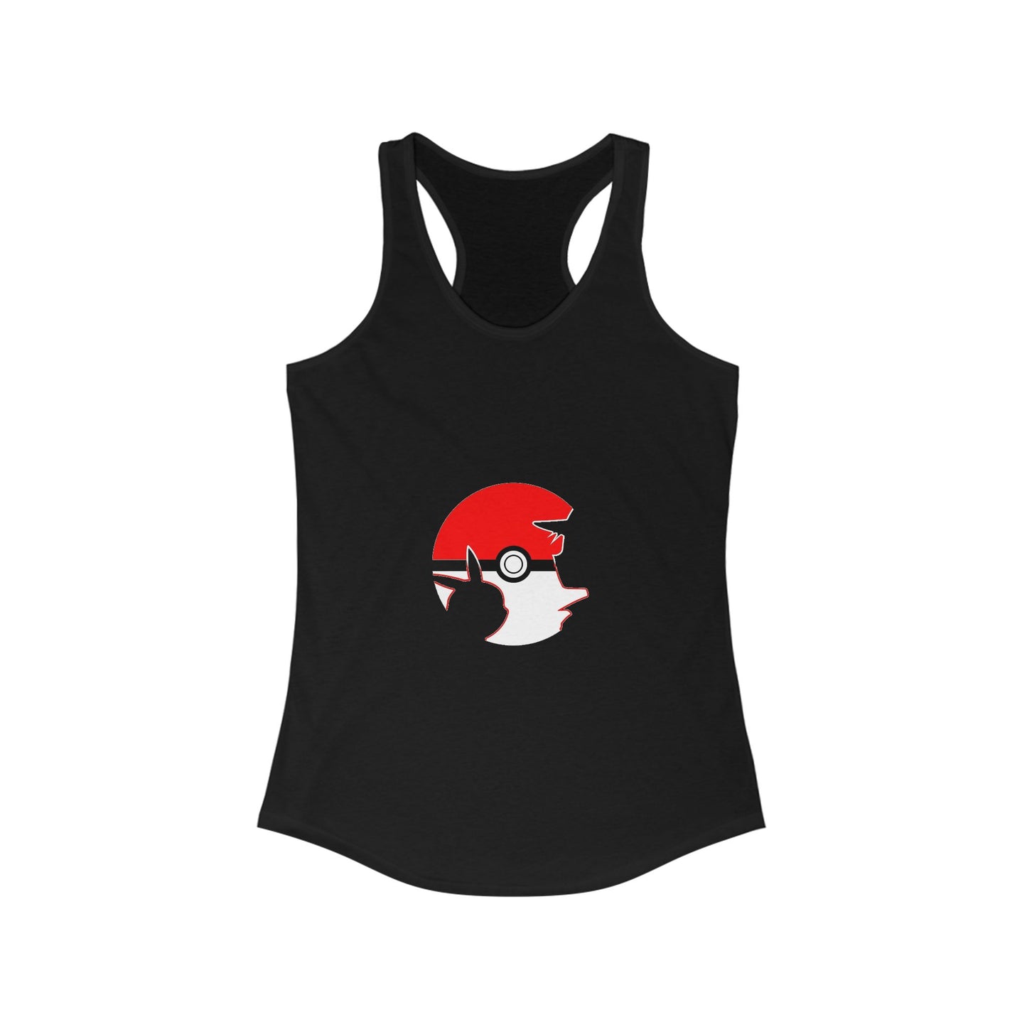pokeball anime inspired Women's Ideal Racerback Tank