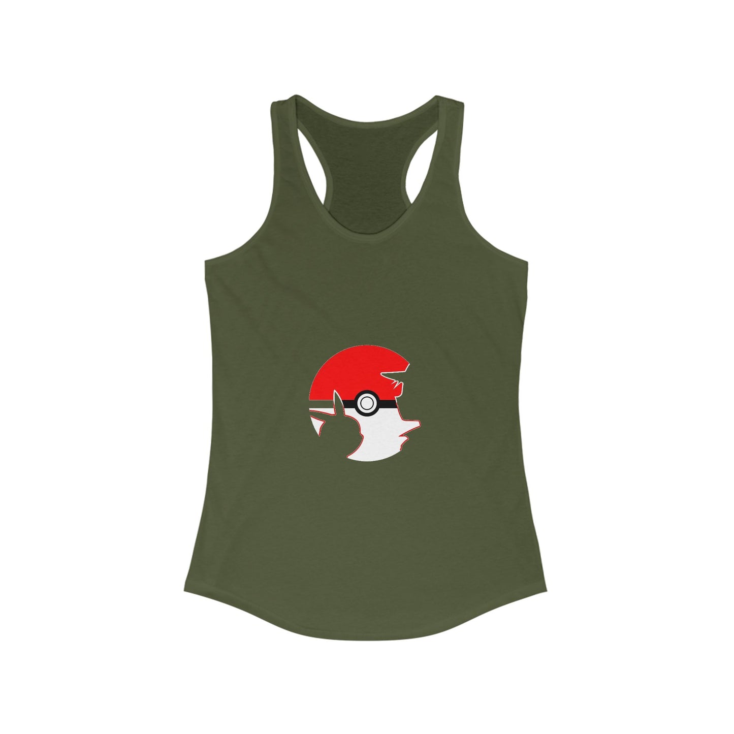pokeball anime inspired Women's Ideal Racerback Tank