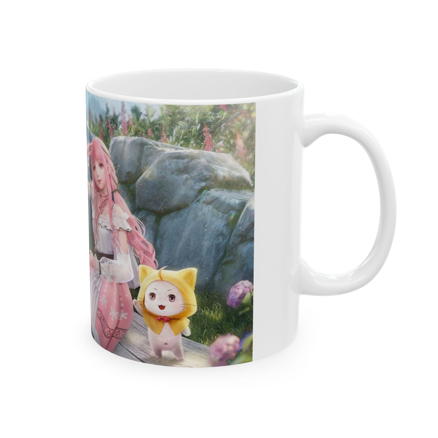 Infinity Nikki Momo Whimsical Bunny Hug Ceramic Mug - Perfect for Tea Lovers and Gift Giving - Diverso shop