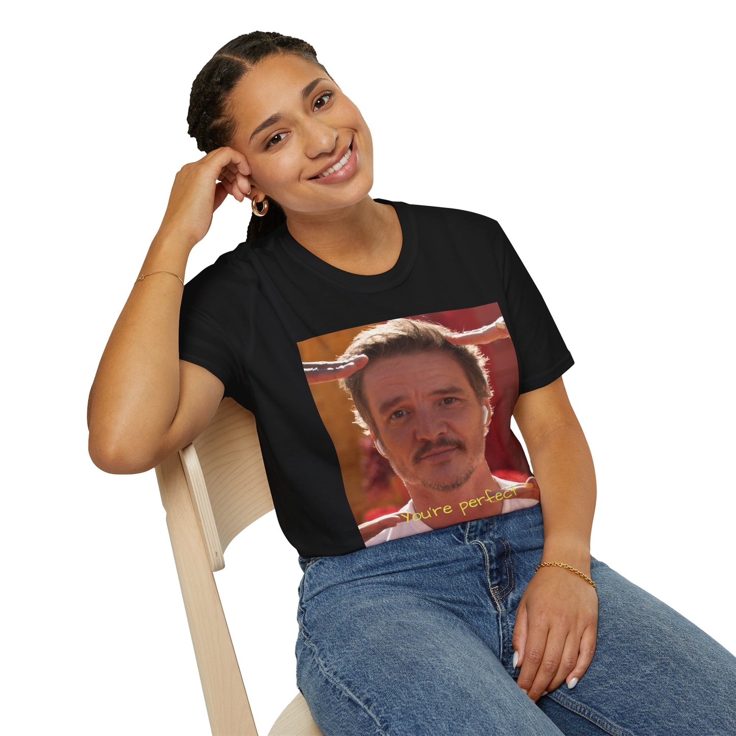 You're Perfect Pedro Pascal Unisex T-Shirt, Casual Tee, Gift for Him, Motivational Apparel, Everyday Style, Unique Graphic Shirt