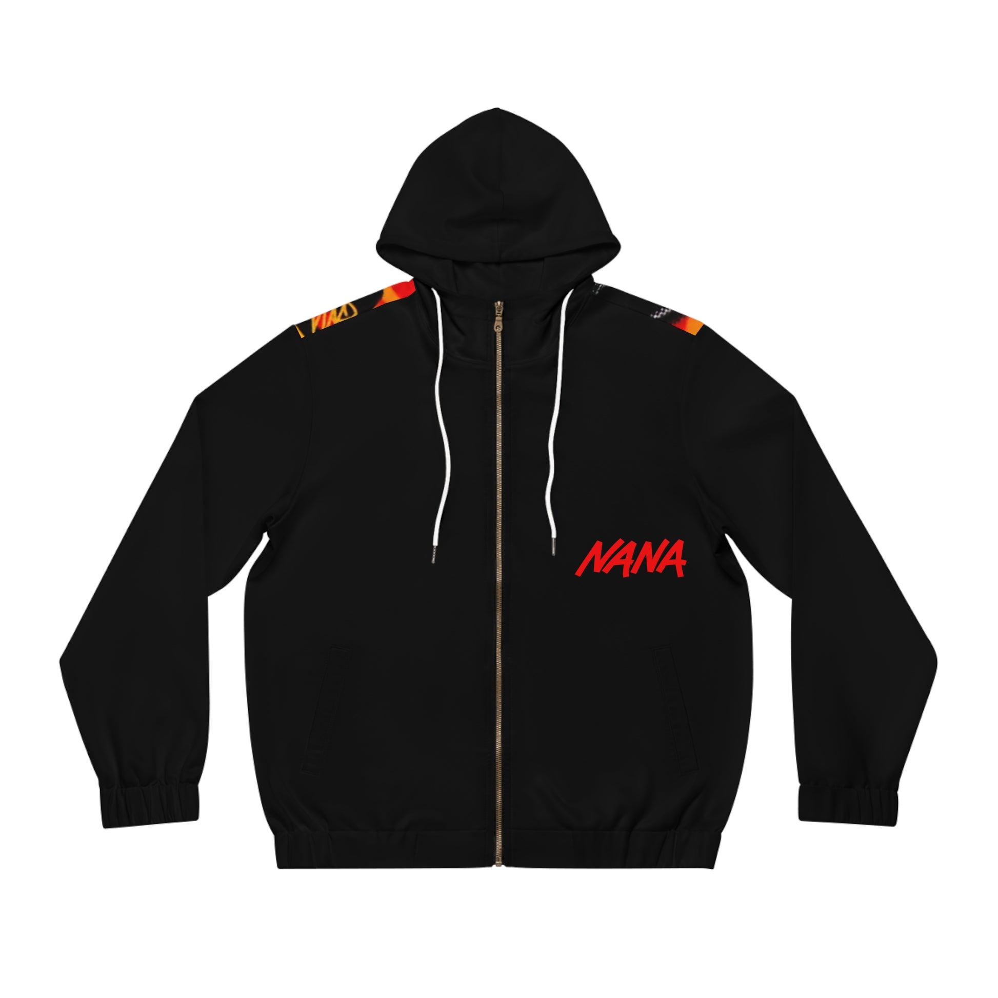 Nana Osaki Blackstones Men's Full-Zip Hoodie - Bold Graphic Design with Statement Text - Diverso shop