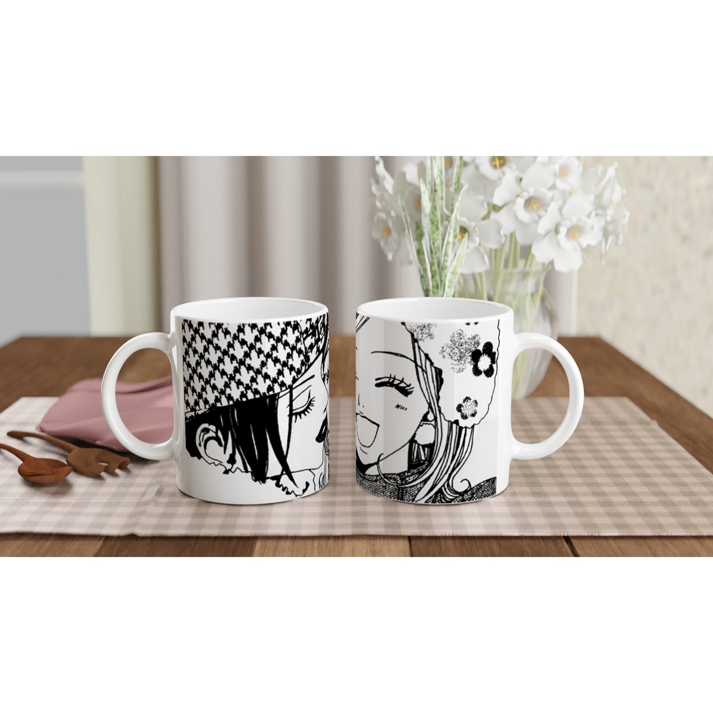 Nana Osaki Hachi White 11oz Ceramic Mug - Diverso shop