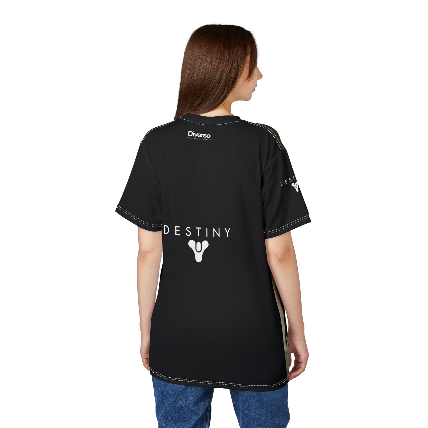 Cayde Destyny Mysterious Hero Unisex Cut & Sew Tee - Stylish Graphic Tee for Fans of Fantasy & Adventure - Diverso shop