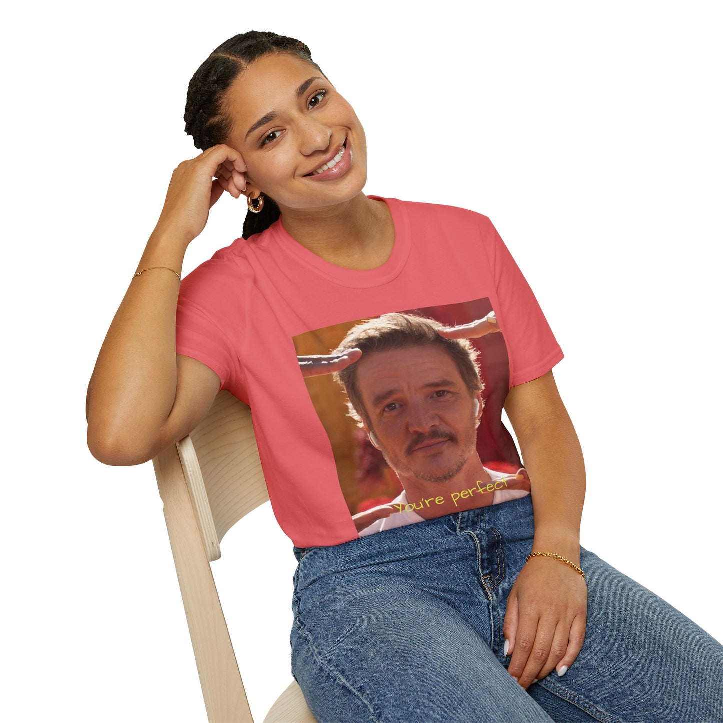 You're Perfect Pedro Pascal Unisex T-Shirt, Casual Tee, Gift for Him, Motivational Apparel, Everyday Style, Unique Graphic Shirt