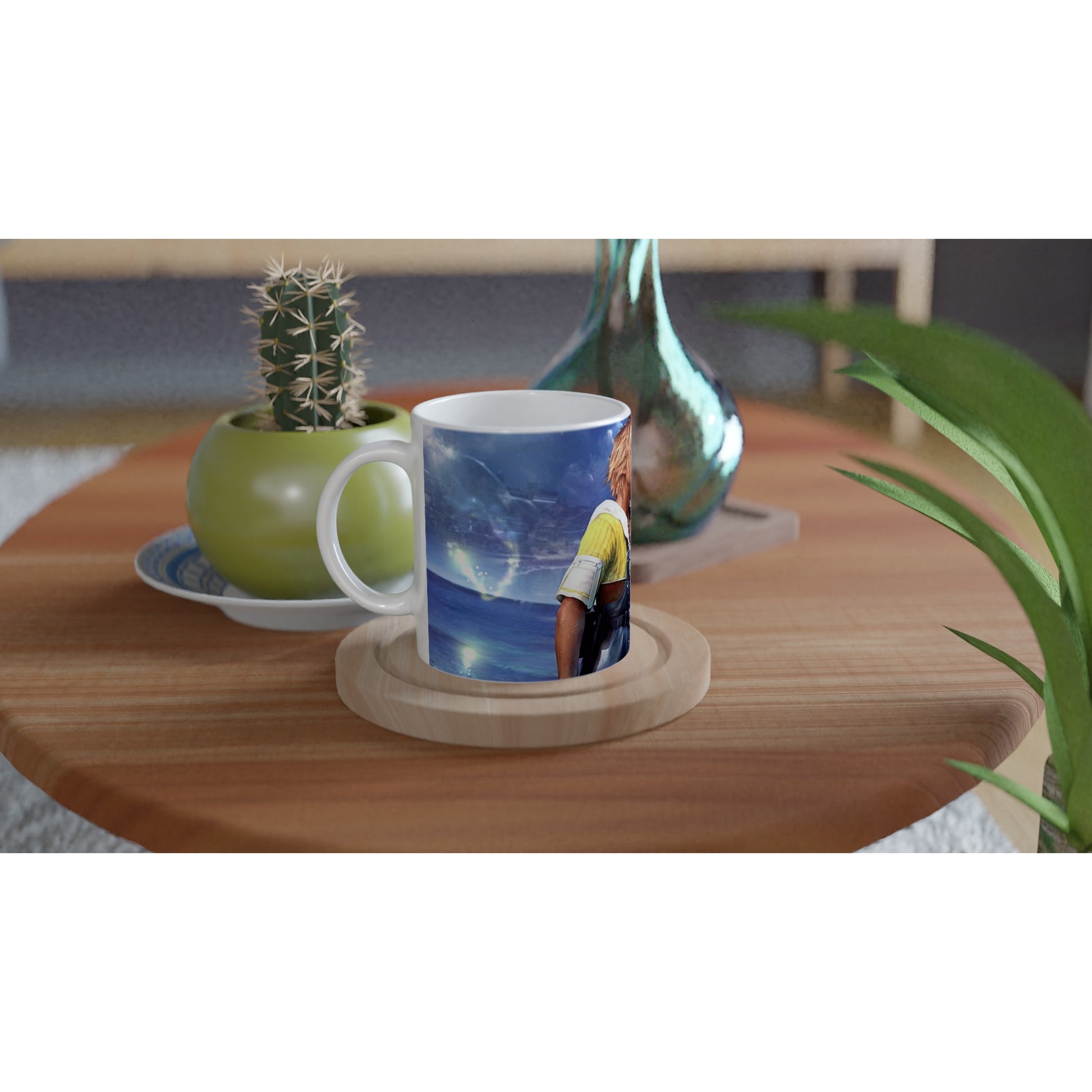 Final Fantasy inspired Tidus White 11oz Ceramic Mug - Diverso shop