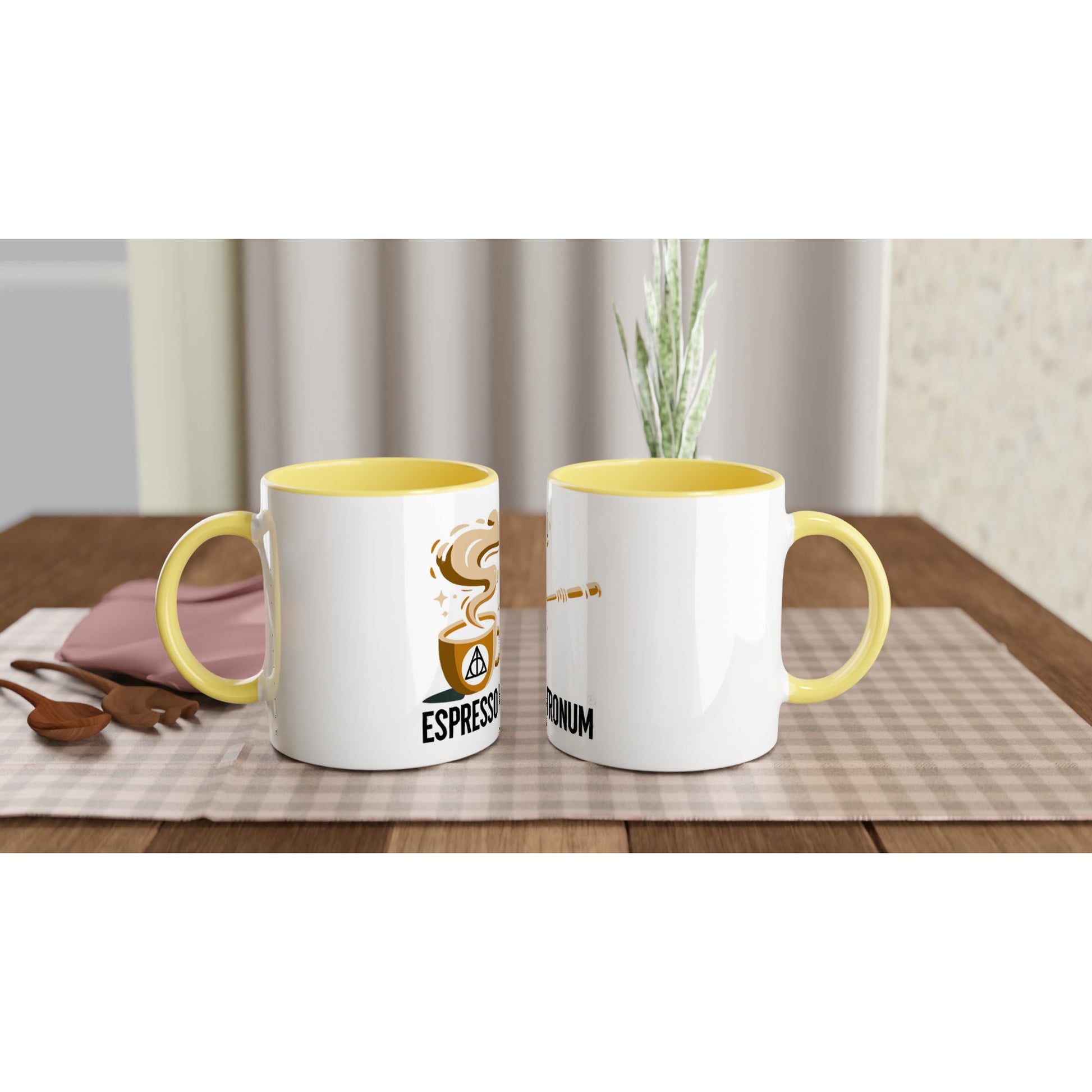 White 11oz Ceramic Mug with Color Inside - Diverso shop