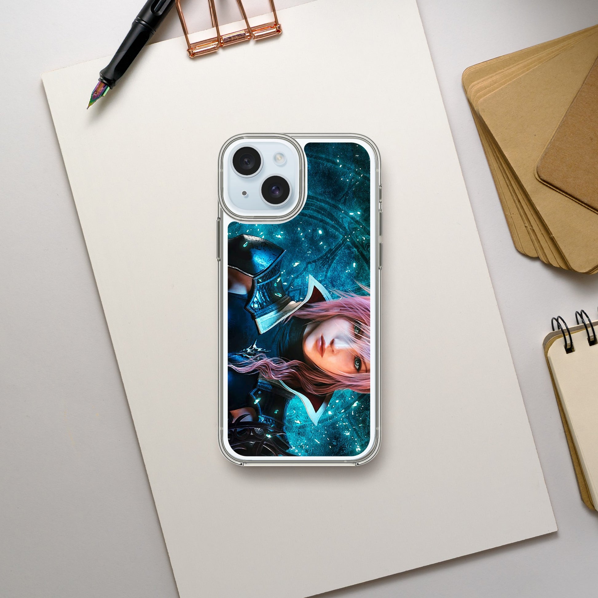 Final Fantasy inspired Lightning Clear case - Diverso shop