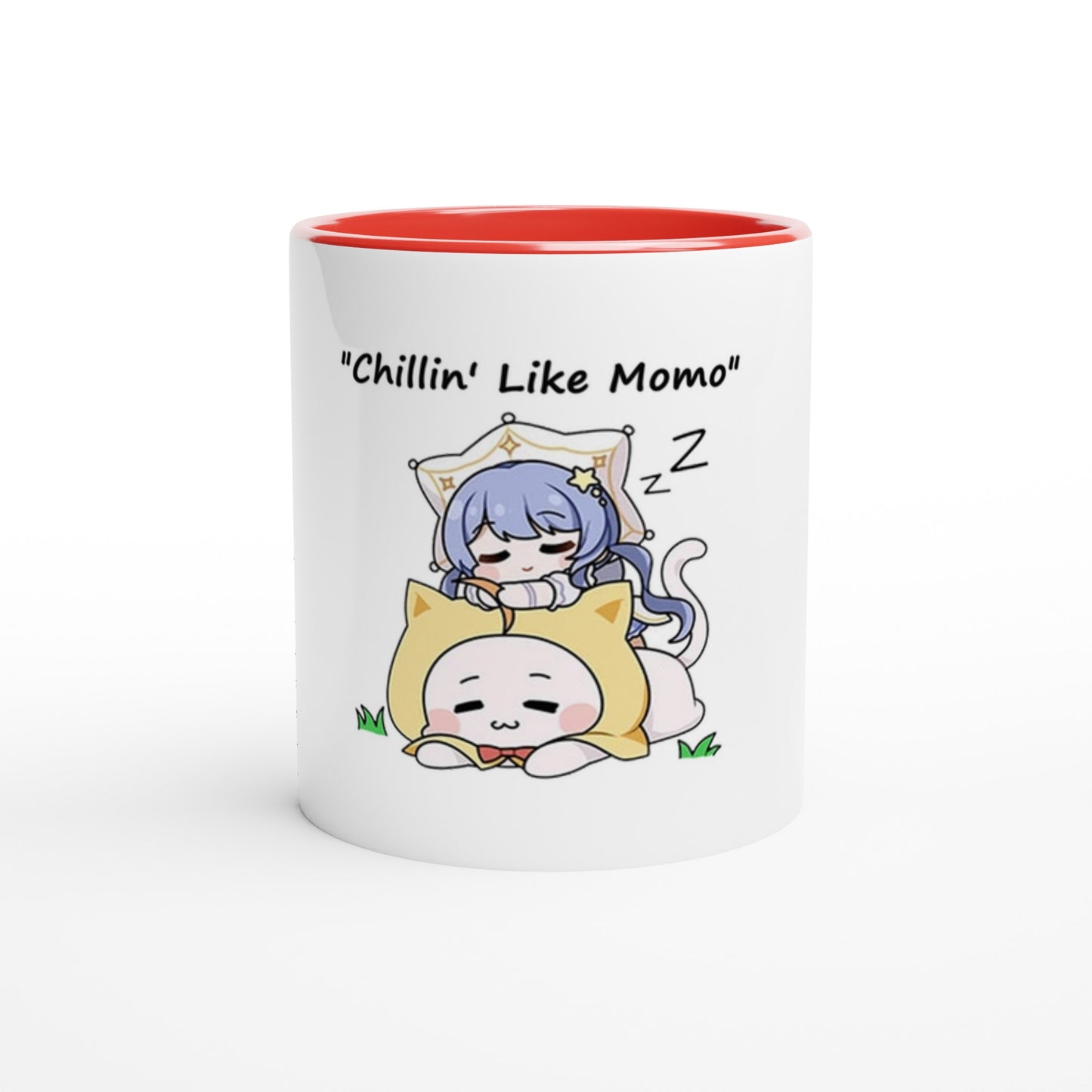 Infinity Nikki Momo White 11oz Ceramic Mug with Color Inside - Diverso shop