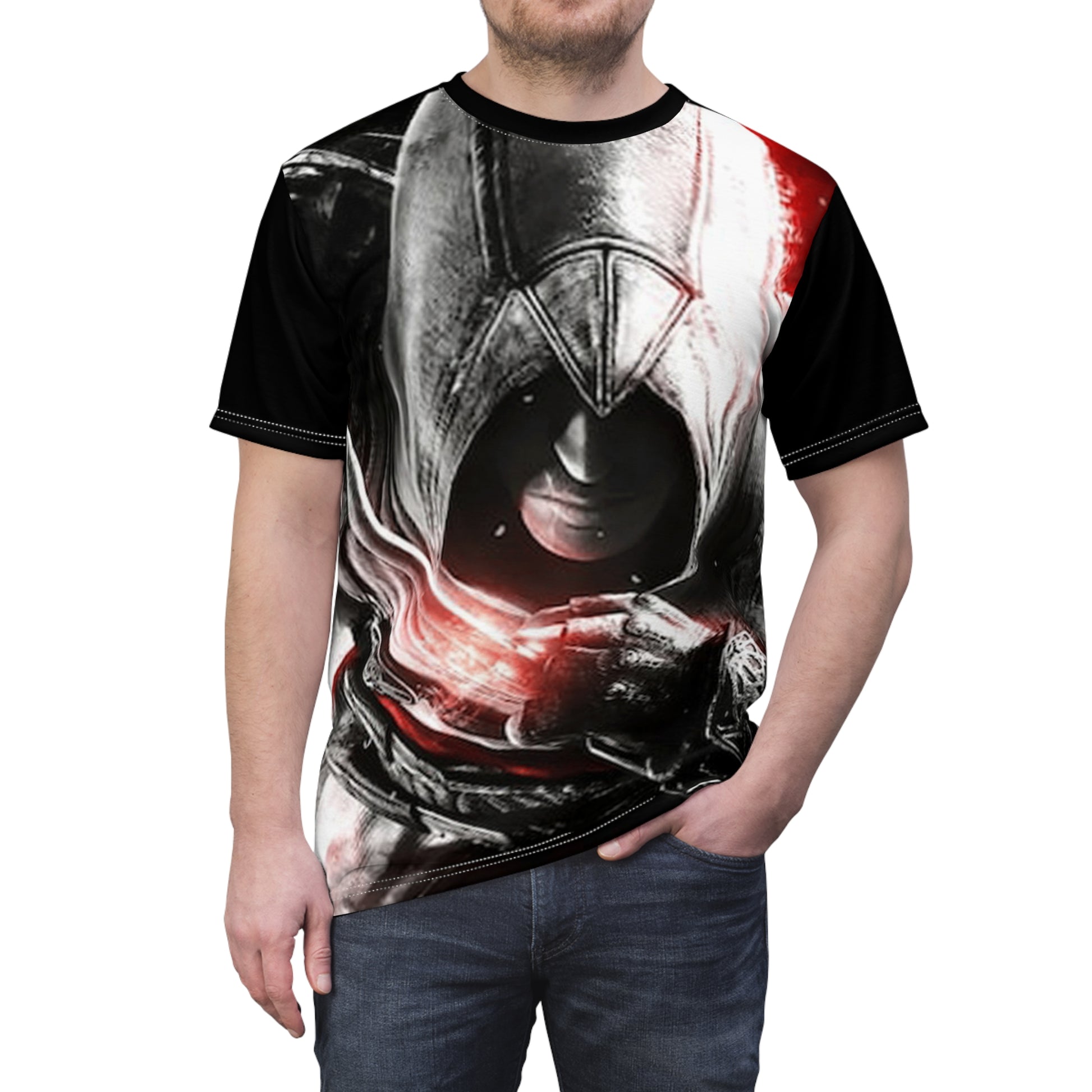 Assassin's creed Hooded Unisex Cut & Sew Tee - Gamer Style Shirt for Enthusiasts - Diverso shop