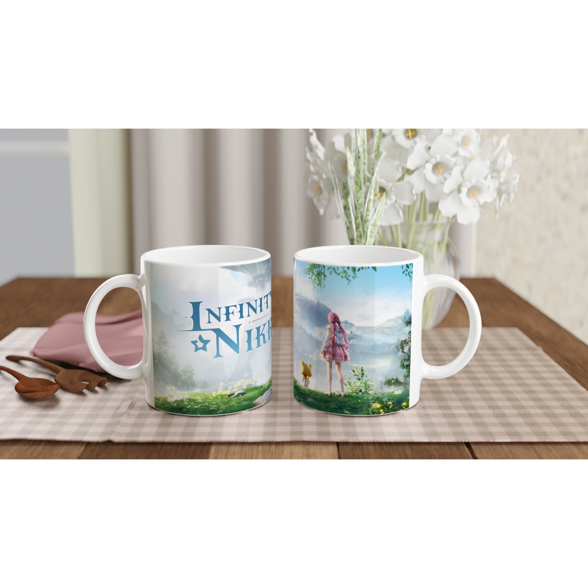 Infinity nikki inspired White 11oz Ceramic Mug - Diverso shop
