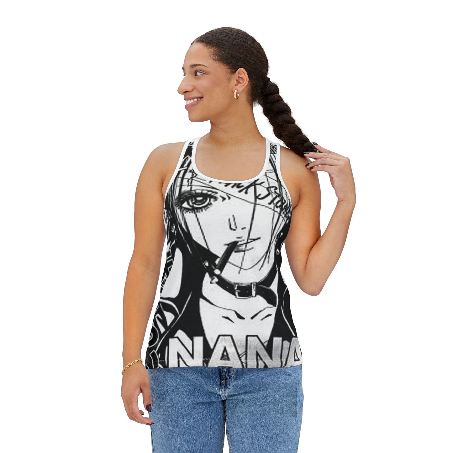 Nana Osaki Blackstones Anime-Inspired Women's Tank Top - 'NANA' Graphic Tee - Diverso shop