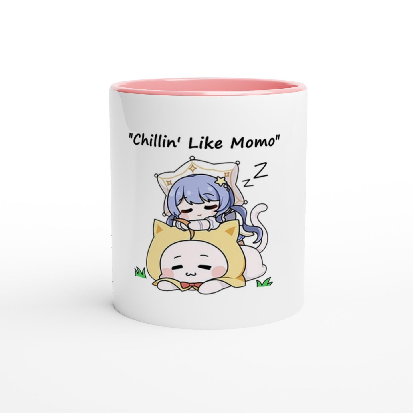 Infinity Nikki Momo White 11oz Ceramic Mug with Color Inside - Diverso shop