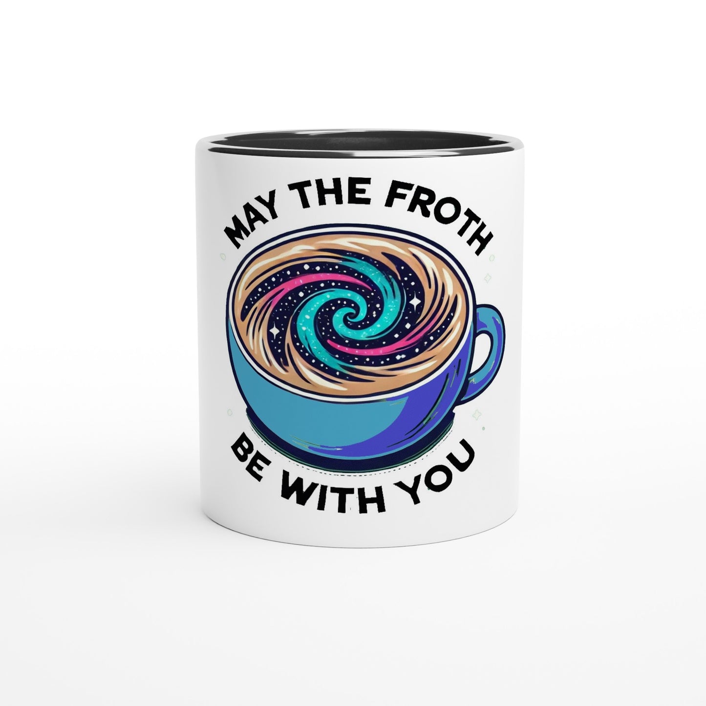 White 11oz Ceramic Mug with Color Inside - Diverso shop