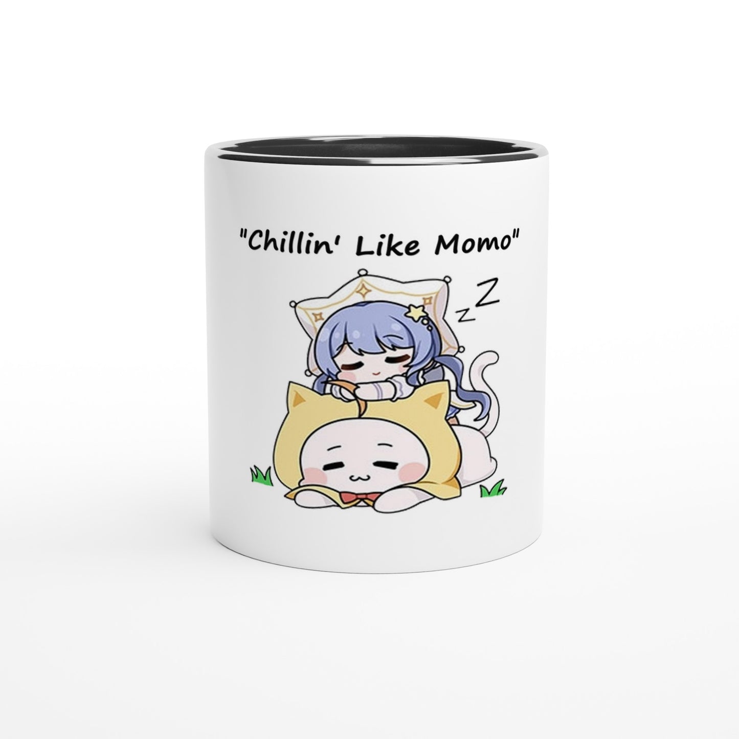 Infinity Nikki Momo White 11oz Ceramic Mug with Color Inside - Diverso shop