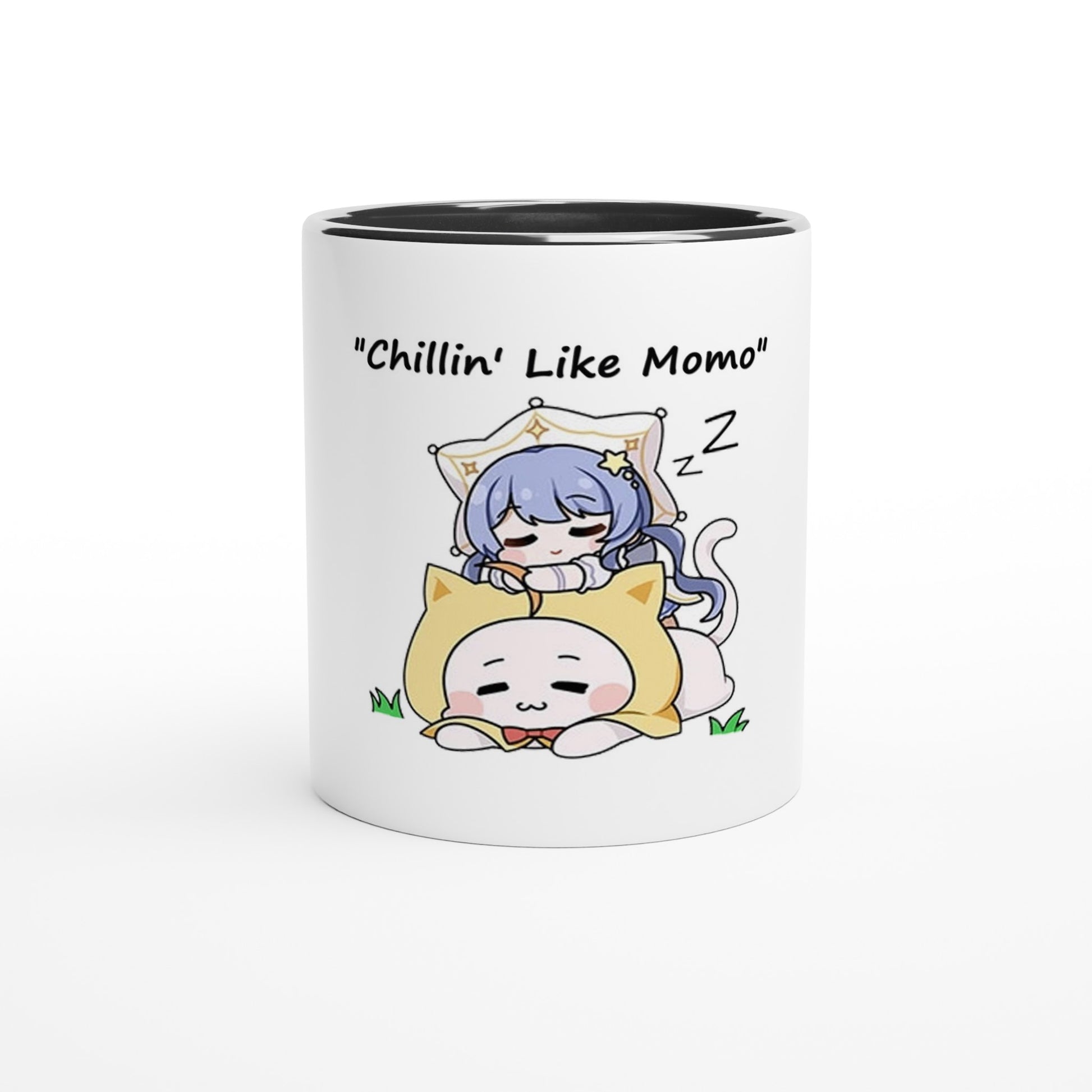 Infinity Nikki Momo White 11oz Ceramic Mug with Color Inside - Diverso shop