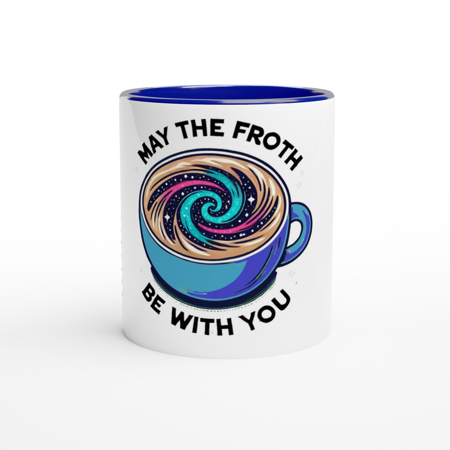 White 11oz Ceramic Mug with Color Inside - Diverso shop