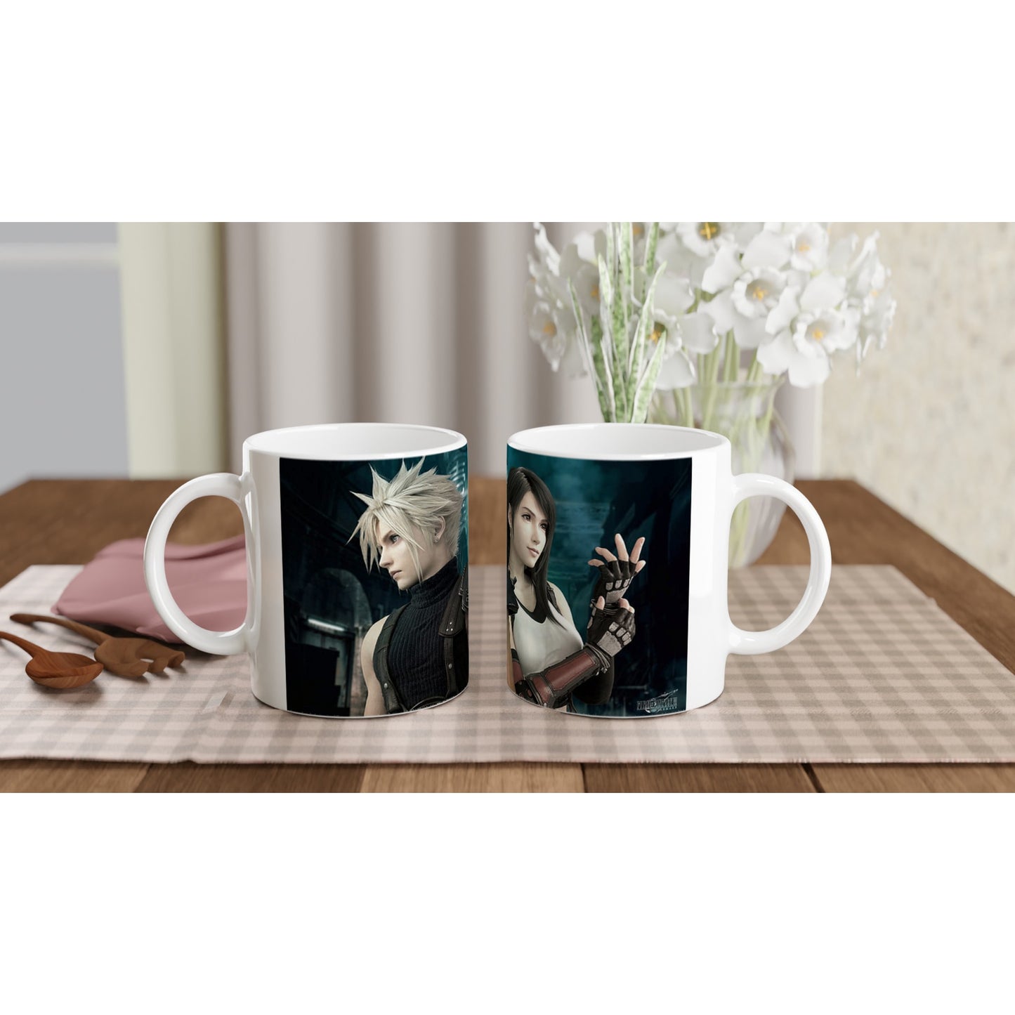 Final Fantasy inspired White 11oz Ceramic Mug - Diverso shop