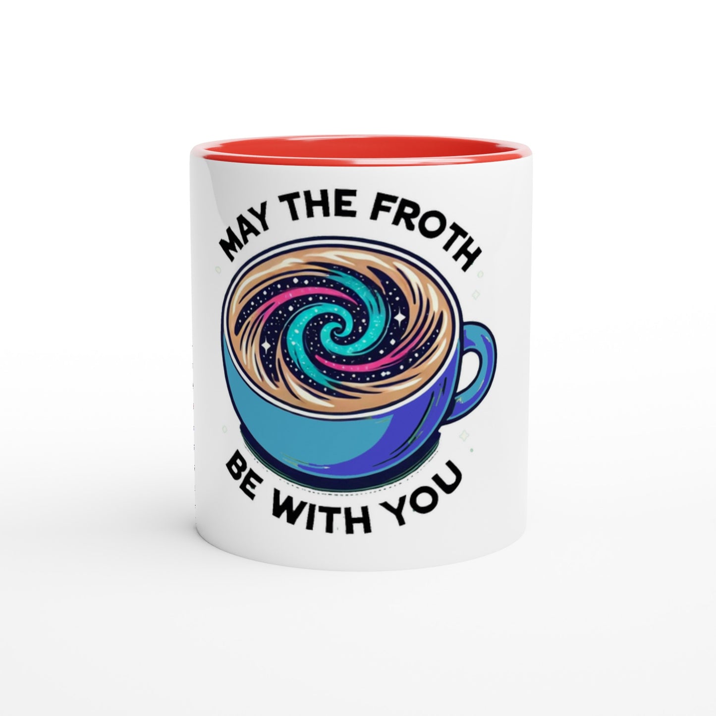 White 11oz Ceramic Mug with Color Inside - Diverso shop