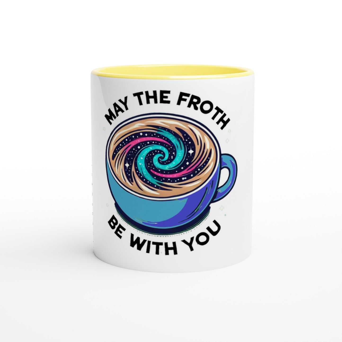 White 11oz Ceramic Mug with Color Inside - Diverso shop