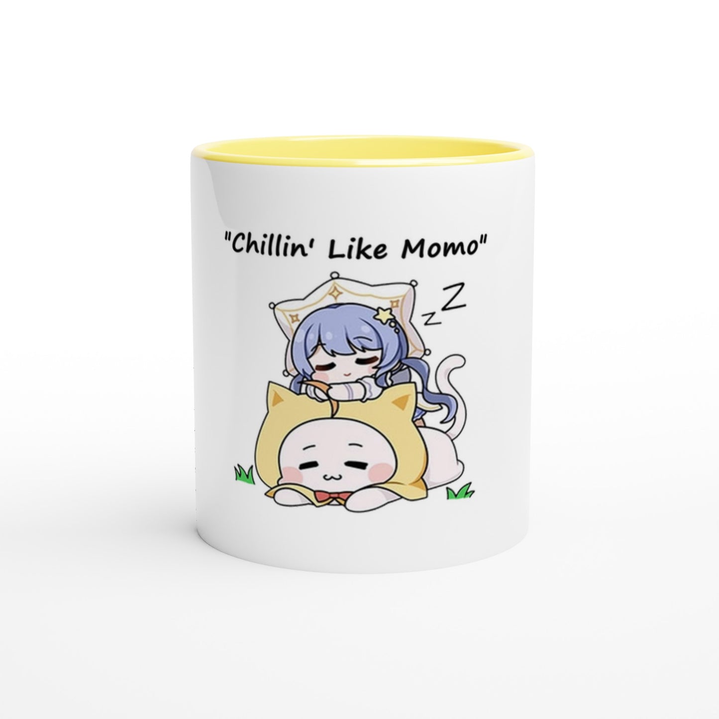 Infinity Nikki Momo White 11oz Ceramic Mug with Color Inside - Diverso shop