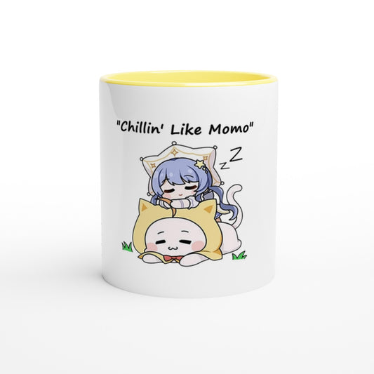 Infinity Nikki Momo White 11oz Ceramic Mug with Color Inside - Diverso shop