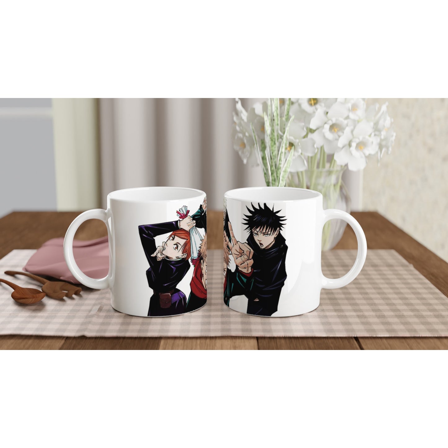 Jujutsy Kaisen White 11oz Ceramic Mug - Diverso shop