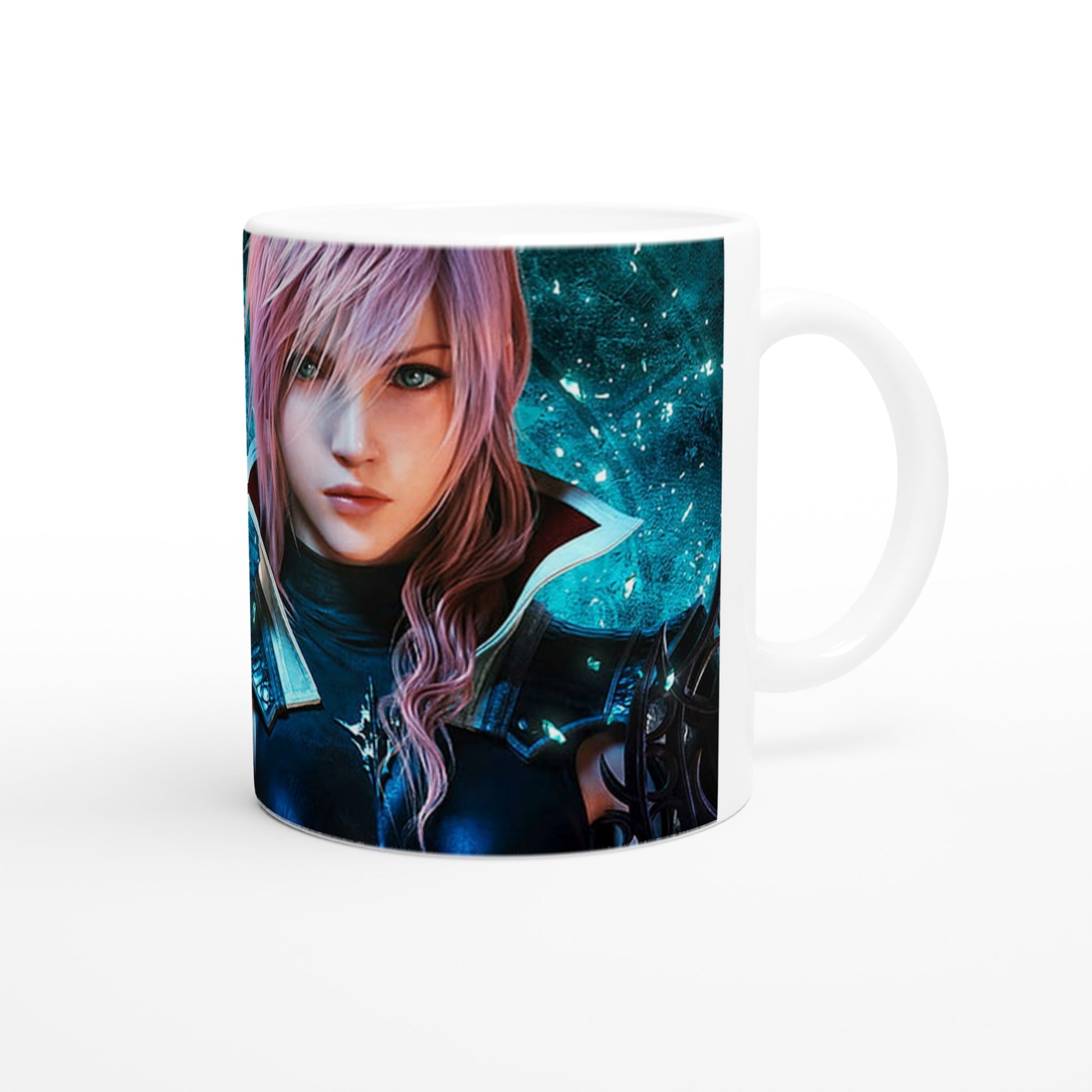 Final Fantasy inspired Lightning White 11oz Ceramic Mug - Diverso shop