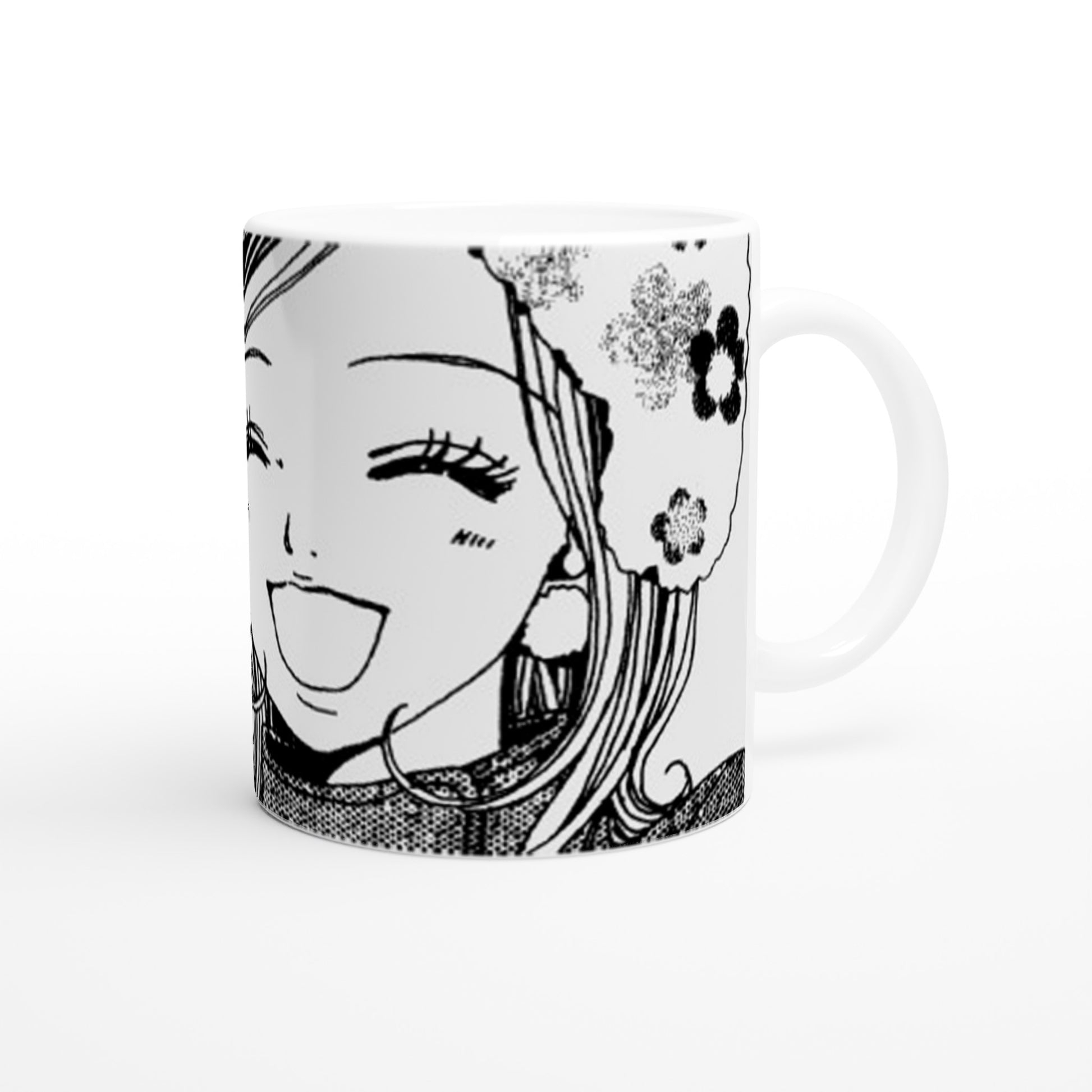 Nana Osaki Hachi White 11oz Ceramic Mug - Diverso shop
