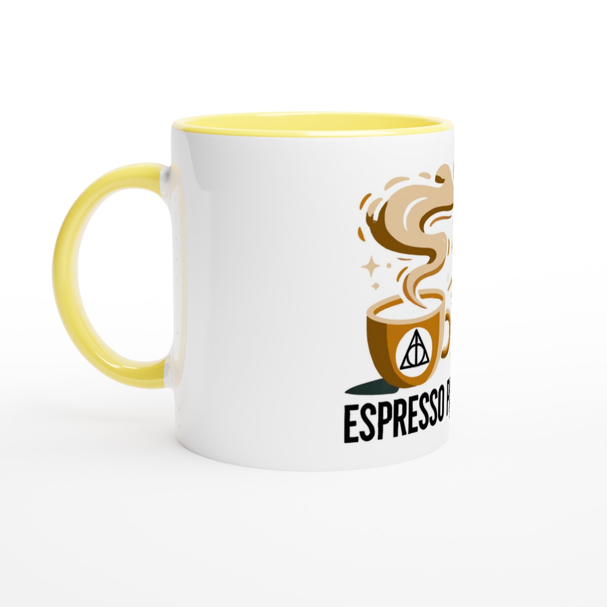 White 11oz Ceramic Mug with Color Inside - Diverso shop