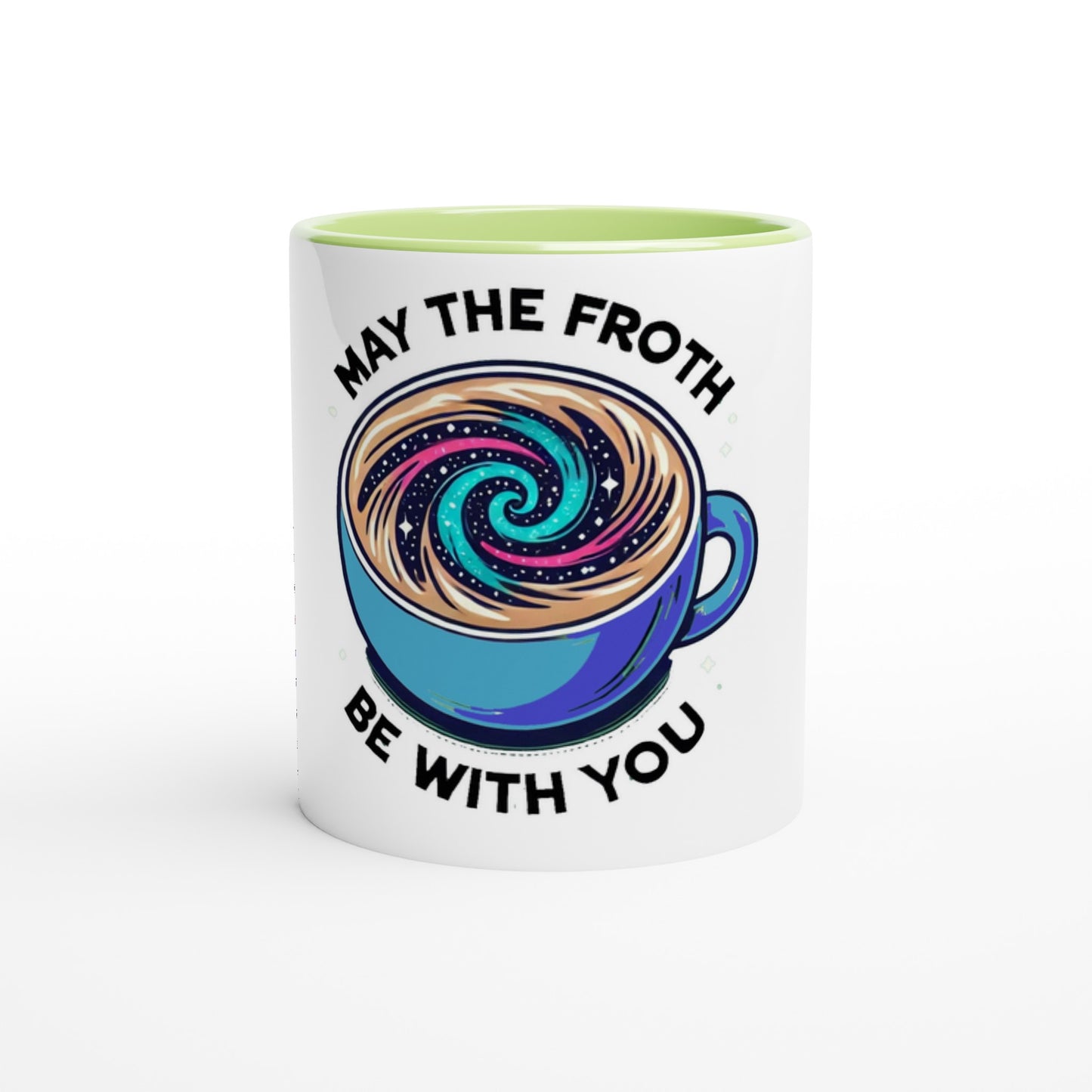 White 11oz Ceramic Mug with Color Inside - Diverso shop