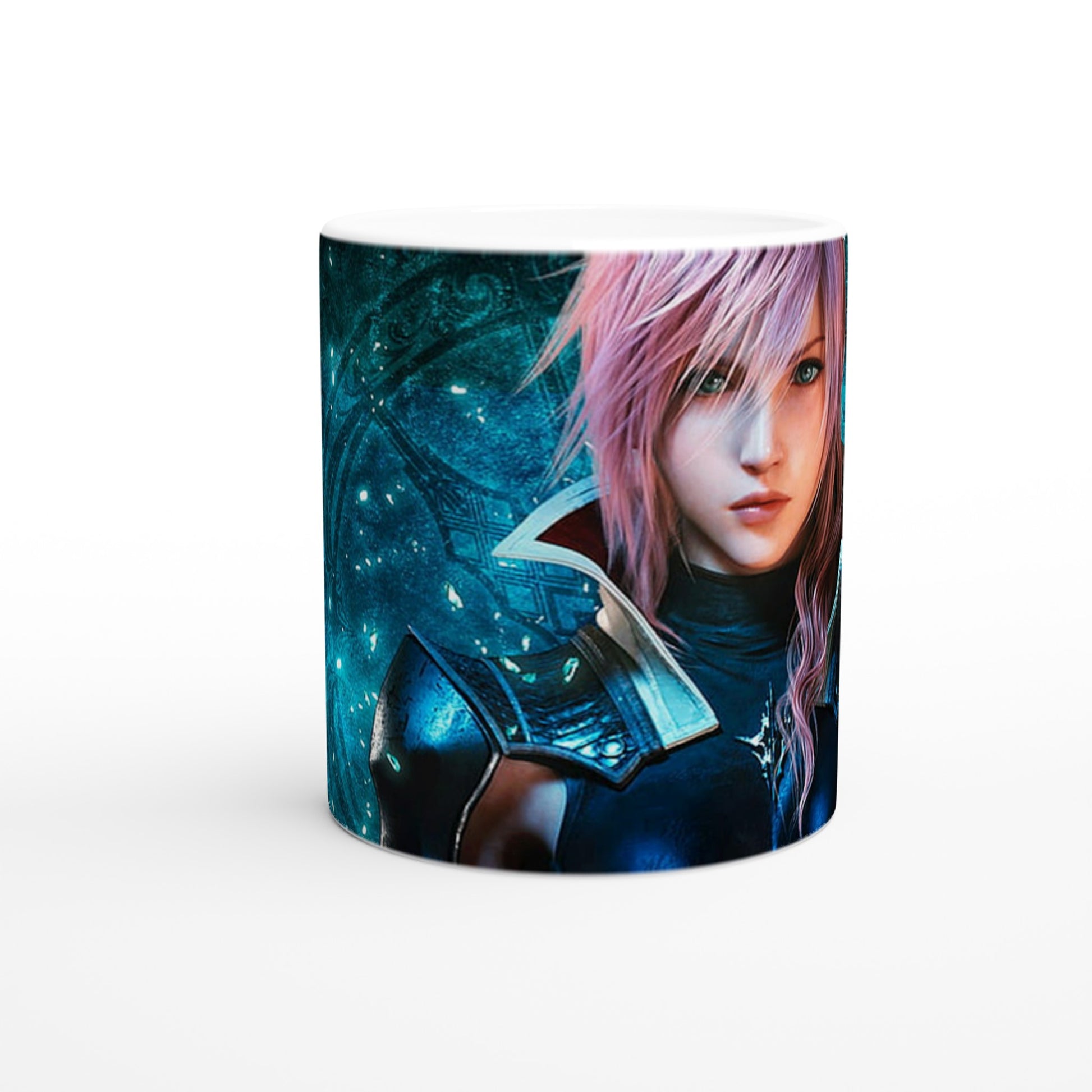 Final Fantasy inspired Lightning White 11oz Ceramic Mug - Diverso shop