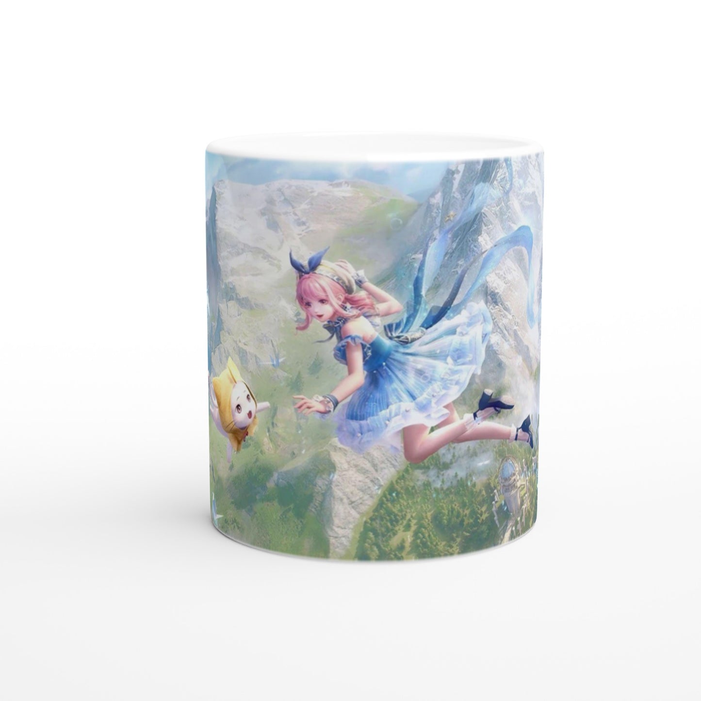 Infinity Nikki Momo inspired White 11oz Ceramic Mug - Diverso shop